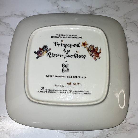 Cat Plates 6 of The Cutest Cat 😻Plates You’ll Ever Find! MeeYoww! Franklin Mint - Picture 3 of 17